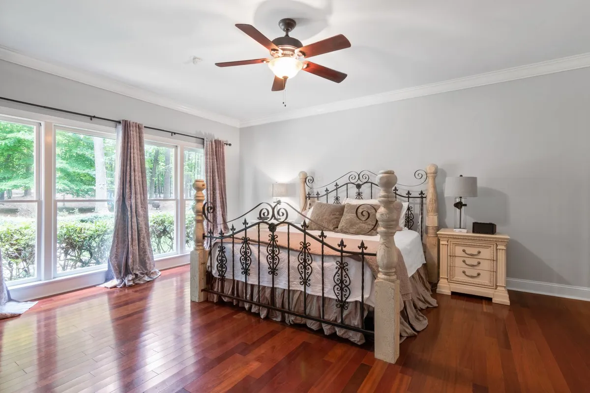 Bedrooms are the most common fan rooms — HomeGuide sizes a 144–225 sq ft room at a 44–50 inch blade span